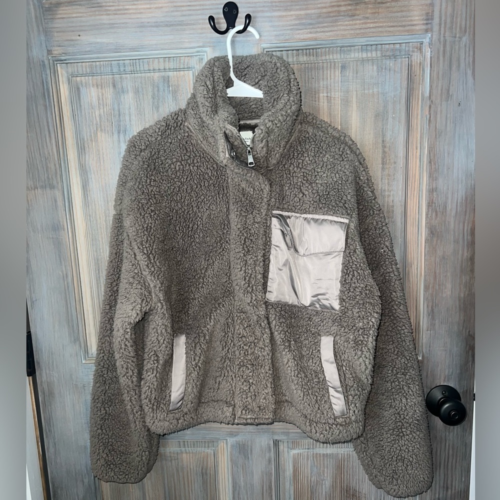 Abercrombie & Fitch Sherpa Bomber Jacket